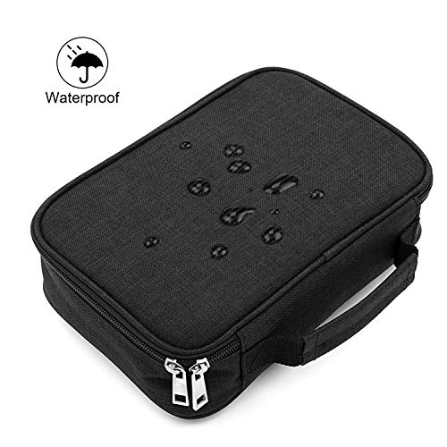 Pencil Case Large Capacity,72 Packs Multifunction Pencil Bag Big Capacity Pen Pouch Holder Stationery Organizer Box School Office Supplies for Girls（Black）