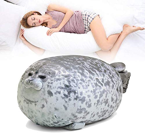 RUNYA Blob Seal Pillow Cute Chubby Seal Plush Toy Stuffed Animals