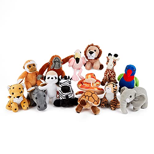 Zappi Co Children's Soft Cuddly Plush Toy Animal - Perfect Perfect Soft Snuggly Playtime Companions for Kids So Realistic seen on Tiktok (12-15cm /5-6") (Tortoise)