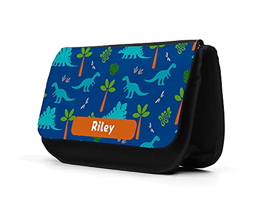 Personalised Dinosaur Pencil Case with Any Name, Boys Pencil Case, Custom Back To School Gift