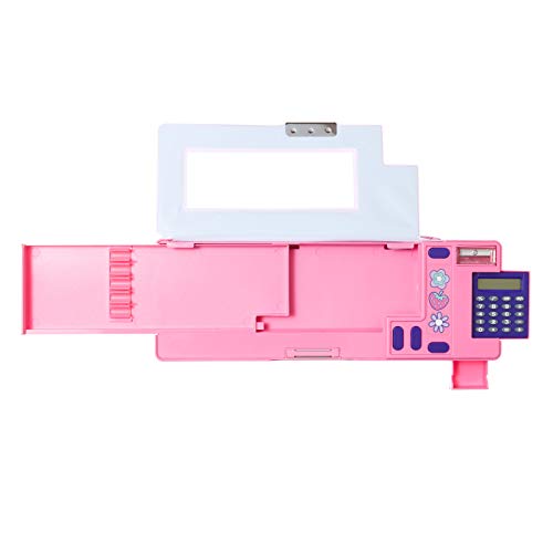 Smiggle Budz Kids Pop Out School Pencil Case for Girls & Boys with Calculator and Sharpener | Bunny Print