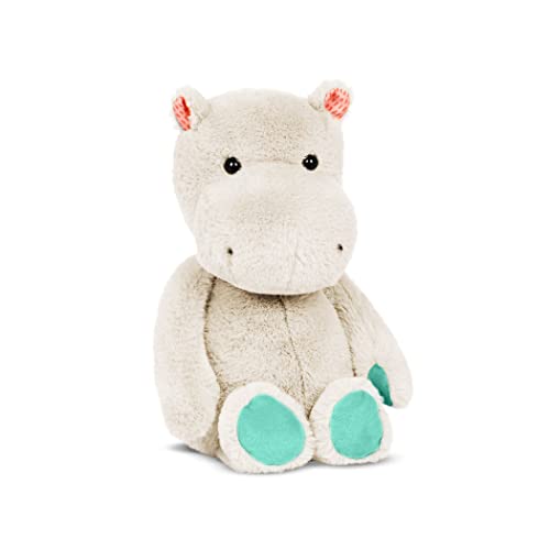 B. 62243455641 Happyhues – Gerry Grey Battat Plush Hippo – Stuffed Animal – Soft & Gray Hippopotamus Toy