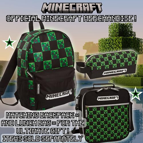 Minecraft Pencil Case Adults Kids Large Capacity Creeper Gaming Accessory Gamer Toiletries Bag