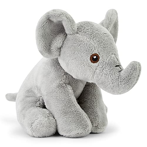 Zappi Co 100% Recycled Plush Elephant Plush Toy (13-15cm) Stuffed Soft Cuddly animals Collection For New Born Child First kid