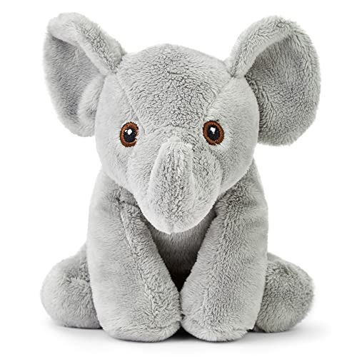 Zappi Co 100% Recycled Plush Elephant Plush Toy (13-15cm) Stuffed Soft Cuddly animals Collection For New Born Child First kid