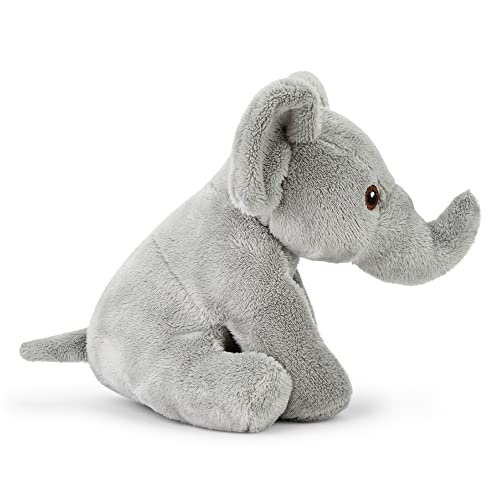 Zappi Co 100% Recycled Plush Elephant Plush Toy (13-15cm) Stuffed Soft Cuddly animals Collection For New Born Child First kid