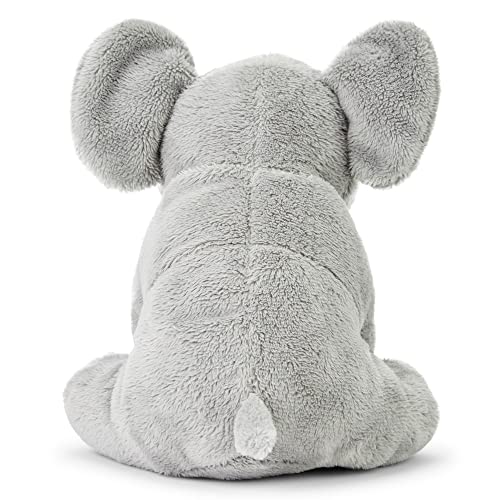 Zappi Co 100% Recycled Plush Elephant Plush Toy (13-15cm) Stuffed Soft Cuddly animals Collection For New Born Child First kid