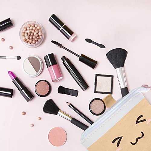 Wellehomi Cute Pencil Case, Standing Pen Holder Telescopic Small Pencil Case Slim Special Preppy Pencil Pouch Pop Up Cosmetic Makeup Bag for Girls Student Teen Women Office Middle School