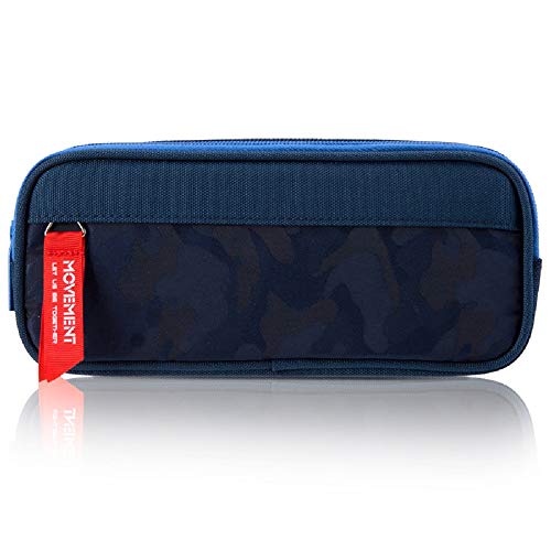 Yonzone Pencil Case, Large Capacity Pencil Cases Pencil Bag Pouch Big Storage Pen Holder with Multi Compartments for Boys Girls Stationary Office Organizer Supplies Adults, Navy Blue