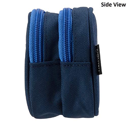 Yonzone Pencil Case, Large Capacity Pencil Cases Pencil Bag Pouch Big Storage Pen Holder with Multi Compartments for Boys Girls Stationary Office Organizer Supplies Adults, Navy Blue