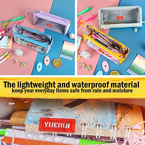 hzzycer Large Pencil Case Big Capacity Pencil Bag Portable Pencil Case for Girls and Boys Pencil Pouch Suitable for Middle High School College Students (Blue)