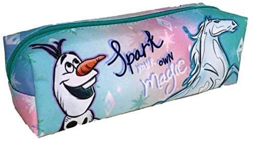Frozen Children's Character Square Rectangular Barrel Zipped Pencil Case