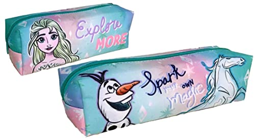 Frozen Children's Character Square Rectangular Barrel Zipped Pencil Case