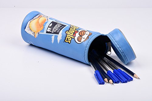 Helix Pringles Pencil Case (Assorted Colours), 23 x 7.5 x 7.5cm