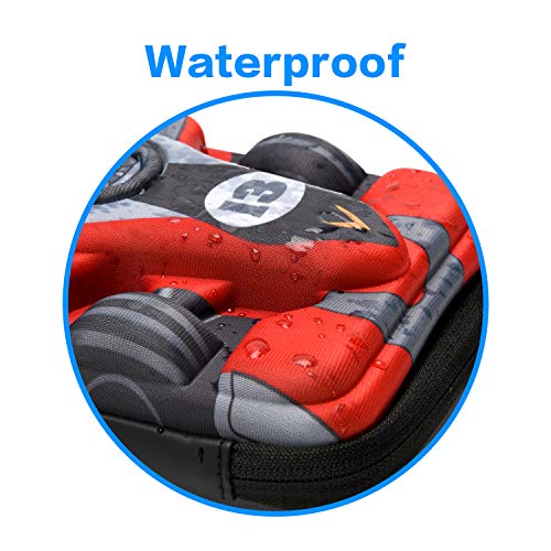 Rockpapa Race Car Large Pencil Cases, Big Pencil Case for Boys & Girls, Small Storage Box for School Students Boys Teens Kids Toddlers (Grey Red)