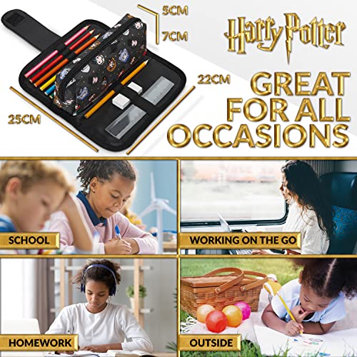 Harry Potter Pencil Case, Kids Pencil Case with Stationery Included