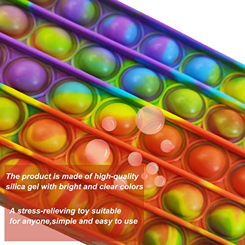 SUOXU Pop Pencil Case, Big Capacity Fidget Pencil Case for Girls Boys,Stress Reliever Pen Pouch for Kids Push Pop Out Bubble Fidget Sensory Toys (sb 941)