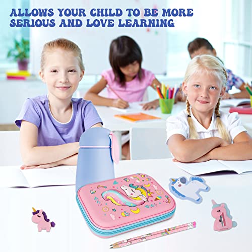 TCJJ Unicorn Pencil Case,3D Eva Cute Pencil Case for Girls,High Capacity Water Proof Stationery Set for Kids,School Supplies for Kids Back to School Gifts,Christmas Gifts