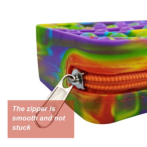 SUOXU Pop Pencil Case, Big Capacity Fidget Pencil Case for Girls Boys,Stress Reliever Pen Pouch for Kids Push Pop Out Bubble Fidget Sensory Toys (sb 941)