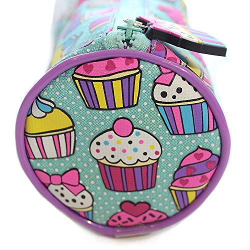 Fashion Stationery Pencil Cases in a Cupcake Dotty Girls Kids Children's Back to School Pencil Case Pencil Pouch