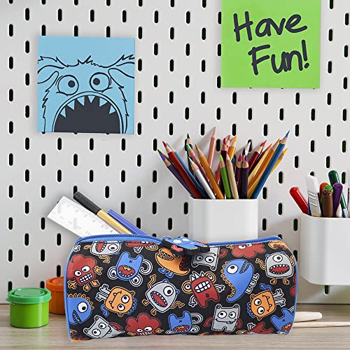Fashion Stationery Pencil Case Boys Girls Kids Children's Pencil Cases Brainy Monster Back to School