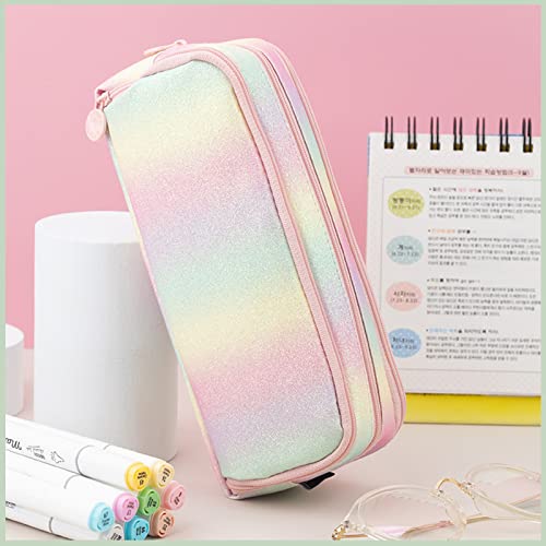 X SIM FITNESSX Pencil Case Teenager Girls Pencil Case 3 Compartments Boys Large Capacity Pencil Case for School & Office (Multicoloured)