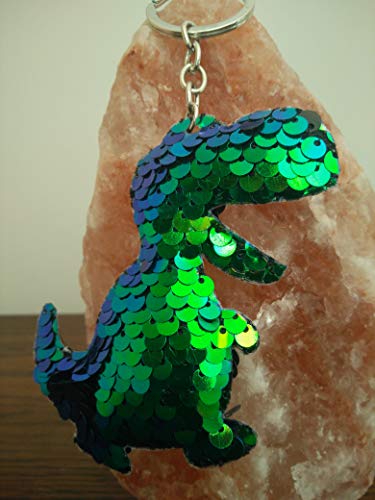 CrownOfRibbons Dinosaur Keyring children, Boys Toy Trex Monster, School Bag Accessory