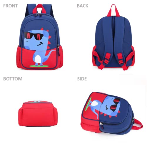 POWOFUN Kids Toddler Preschool Travel Backpack Kindergarten Cool Cute Cartoon Schoolbag Backpack Dinosaur Red Backpack Bookbag For Girls Boys Baby