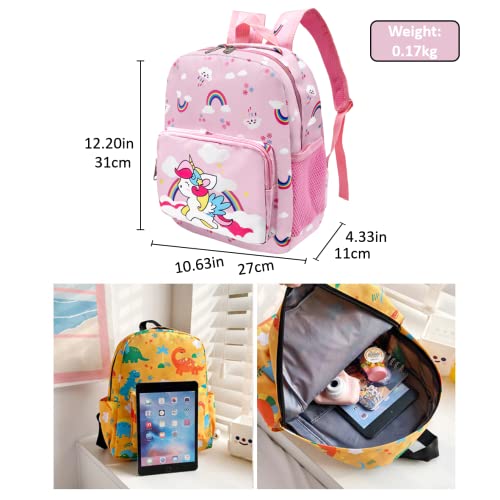 POWOFUN Kids Toddler Preschool Travel Backpack Cute Cartoon Schoolbag Backpack Bookbag