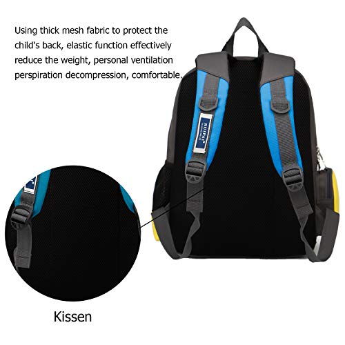 SIVENKE Kid's Backpack Children School Bag for Boys (Yellow and Blue)