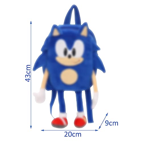 Miotlsy Kids Backpack 43cm Plush Toy Rucksack Plush Doll Children's Schoolbag Cotton Casual Daypack Beautiful Gifts Kindergarten Schoolbag Boys And Girls Birthday Gifts to Start School