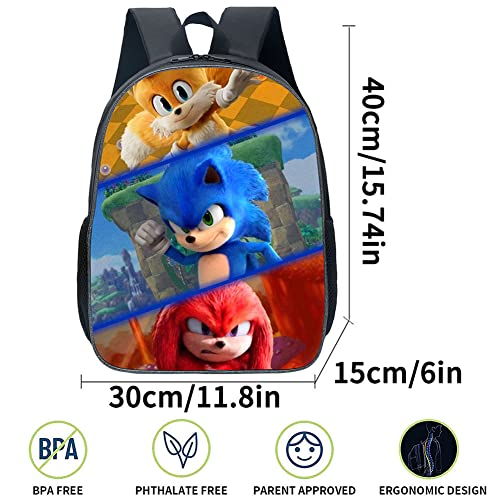 REYOK Children's Backpacks Kids Hedgehog School Bag Boys Backpack Travel Bag Student Schoolbag Book Stationery Bag Anime Bag School Bags backpack for kindergarten middle and elementary school