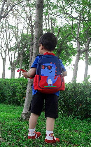 POWOFUN Kids Toddler Preschool Travel Backpack Kindergarten Cool Cute Cartoon Schoolbag Backpack Dinosaur Red Backpack Bookbag For Girls Boys Baby
