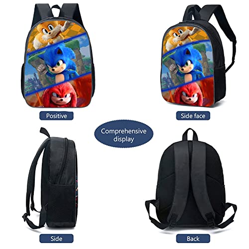 REYOK Children's Backpacks Kids Hedgehog School Bag Boys Backpack Travel Bag Student Schoolbag Book Stationery Bag Anime Bag School Bags backpack for kindergarten middle and elementary school