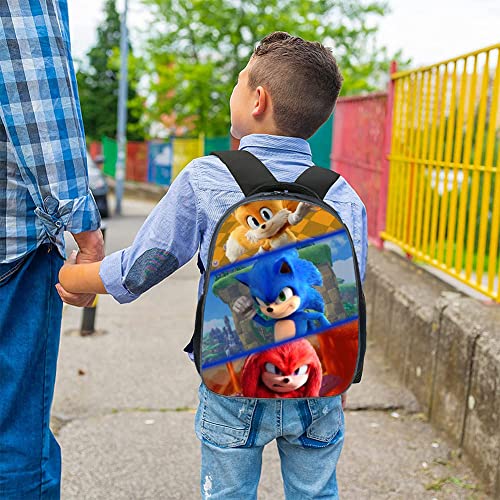 REYOK Children's Backpacks Kids Hedgehog School Bag Boys Backpack Travel Bag Student Schoolbag Book Stationery Bag Anime Bag School Bags backpack for kindergarten middle and elementary school