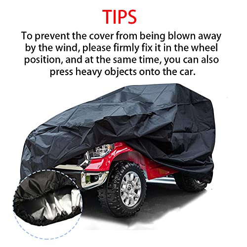 VVHOOY Kids Ride-On Toy Car Cover, Large Car Toy Cover Outdoor Wrapper Resistant Heavy Duty Waterproof UV Rain Snow Protection for Electric Battery Powered Children Wheels Toy Vehicles
