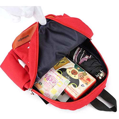 LassZone Cute Toddler Backpack Kindergarten Kids Schoolbag Cartoon Preschool Bag with Adjustable Padded Back Straps for 1-6 Years (Red Star)