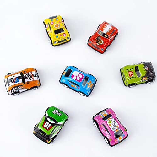 AWAVM Pull Back Cars,8PCSMini Push and Go Car Toy,Pull Back Racing Vehicles for 2 3 5 Year Olds Boys Party Bags Fillers