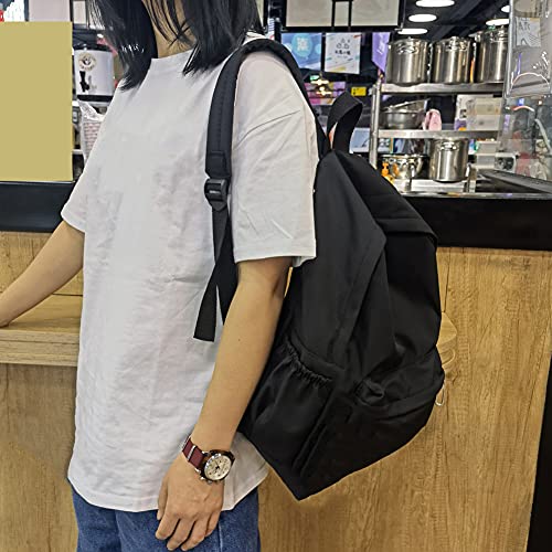 TTSAM Backpacks For Student Kids School Bags Lightweight School Bag, Plain Backpack For Teenager Girls Boys Solid Color Large Capacity Rucksack Travel Laptop Bag With Two Bottle Pockets