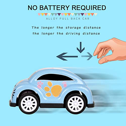 AWAVM Pull Back Cars,8PCSMini Push and Go Car Toy,Pull Back Racing Vehicles for 2 3 5 Year Olds Boys Party Bags Fillers