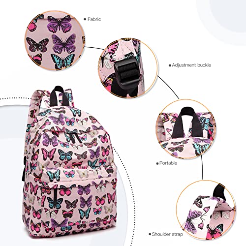 Kono Casual Daypack School Bag Backpacks for Children Students Teenagers Girls Boys Bookbag Women Canvas Travel Rucksack