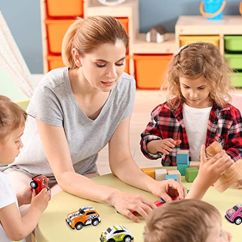 AWAVM Pull Back Cars,8PCSMini Push and Go Car Toy,Pull Back Racing Vehicles for 2 3 5 Year Olds Boys Party Bags Fillers