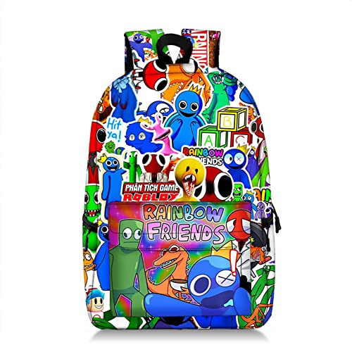 Xinchangda Cyan Backpack Anime Cartoon Game Looky3D Print School Backpack Students Schoolbag Lightweight Laptop Backpack for Boys Girls