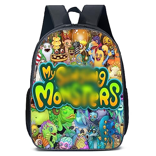 REYOK Singing Monster Backpacks Boys Monsters Backpack Children's School Bag Singing Backpack Schoolbag Girls Boys School Bags Cartoon Book Stationery Bag Rucksack Backpack Bag School Bags