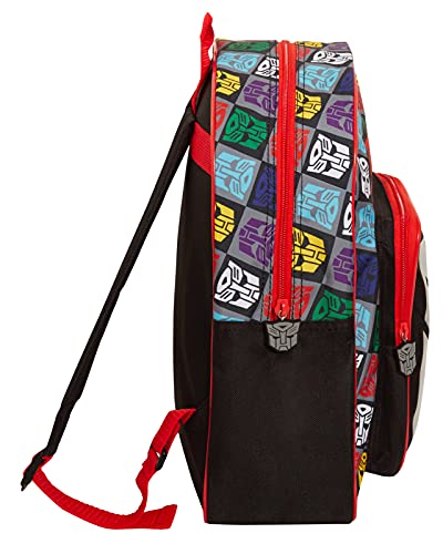 Transformers Boys Backpack Official Bag for Back to School Kindergarten Kids Large Capacity Autobots Bumblebee, Optimus Prime and Megatron Sports Rucksack Lunch Bag Travel Carry On Case