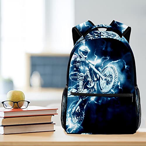 Durable Backpack for Boys Girls,Motocross School Bag,Cute Backpack Lightweight Great Backpack School Bag