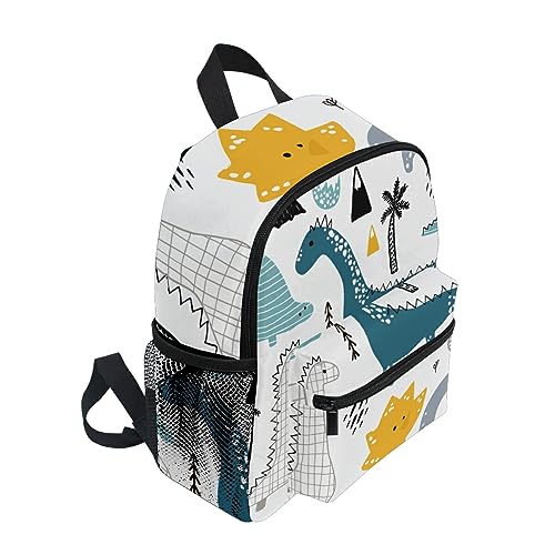 ALAZA Children's Backpack, Kids Schoolbag Cartoon Animals Cute Dinosaur Students Bookbag for Boys Girls, Chest Strap One Size
