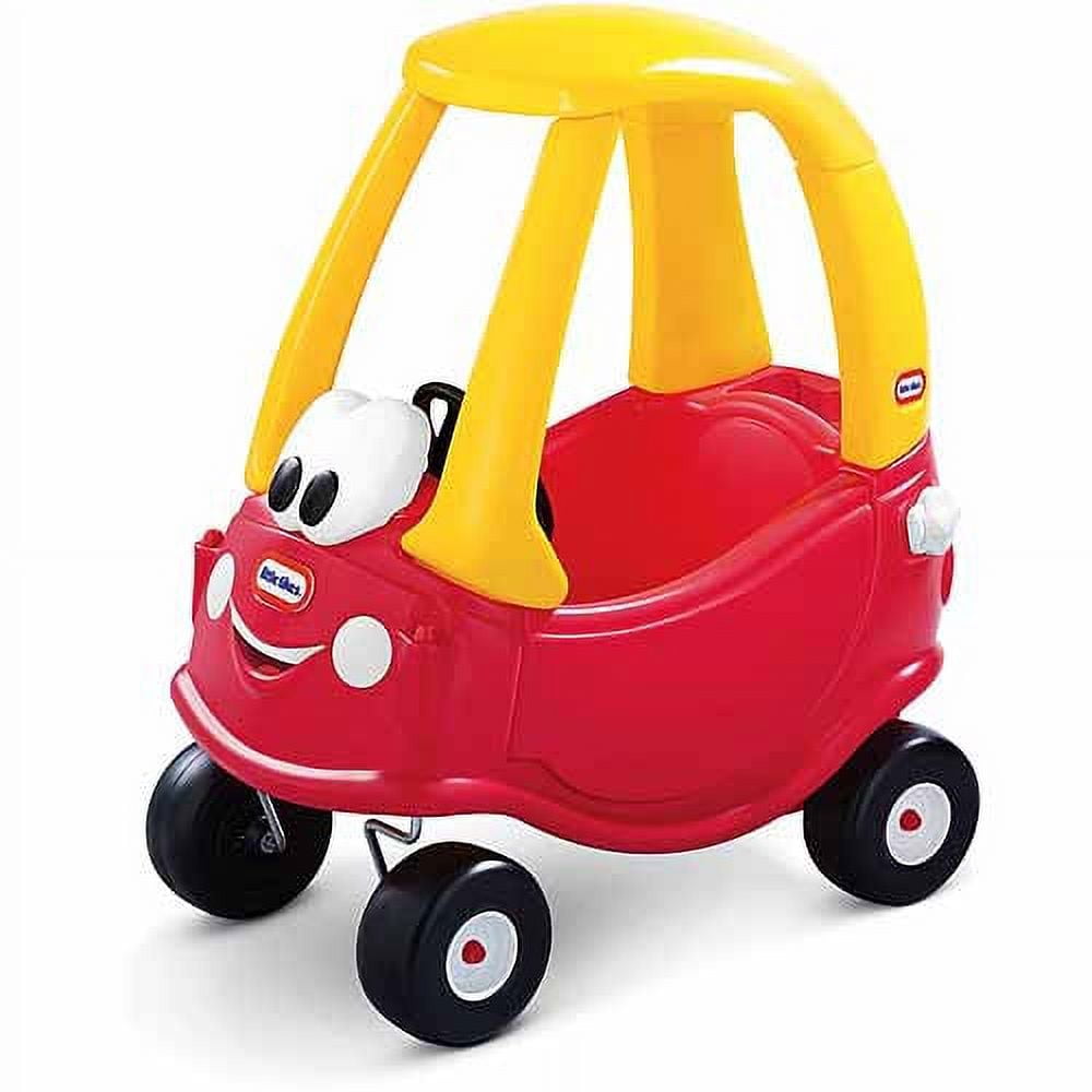 Little Tikes Cozy Coupe Car, Kids RideOn Foot to Floor Slider, Mini Vehicle Push Car with Real Working Horn, Clicking Ignition Switch & Petrol Cap, For Ages 18 Months plus