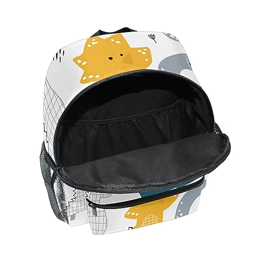 ALAZA Children's Backpack, Kids Schoolbag Cartoon Animals Cute Dinosaur Students Bookbag for Boys Girls, Chest Strap One Size