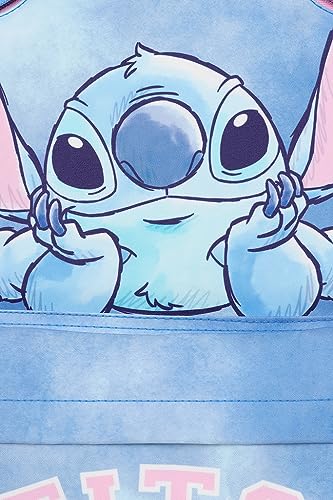 Disney Lilo and Stitch Girls Backpack, Kids Schoolbag, Rucksack Blue